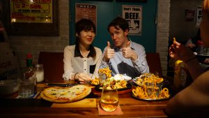 Japan Reisebericht 2016: Im Diner beim Dinner mit Mizuho und Josh